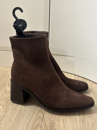 Botas marrón chocolate tacón ancho atelina 41