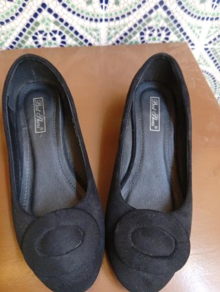 Zapatos de antelina en azul marino,burdeos y negro