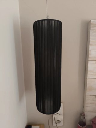 Lámpara colgante negra