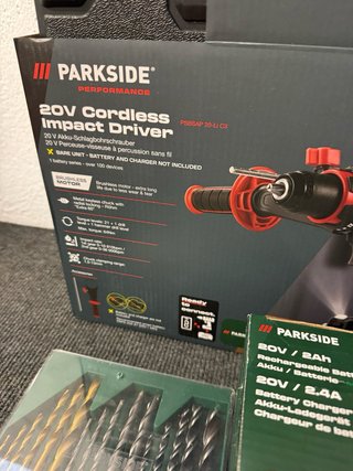 Taladro Percutor Parkside 20V Brushless