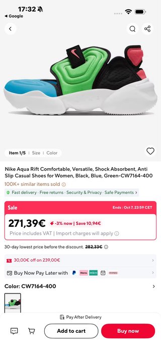 Zapatillas Nike Aqua Rift