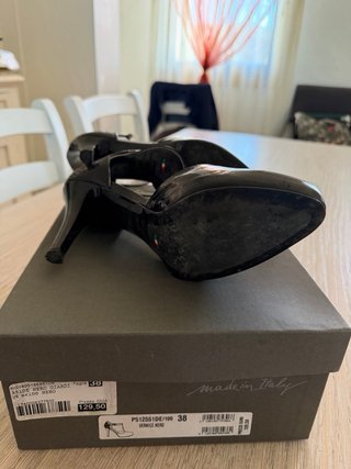 Scarpe Nero Giardini donna tacco alto nere vernice