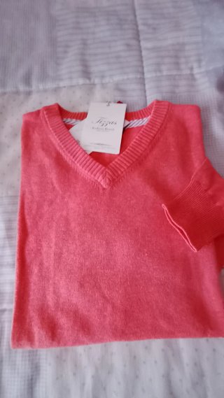Jersey Figurs rosa cuello pico