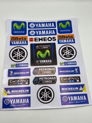Lámina de pegatinas A4 para moto