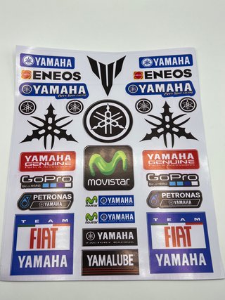 Lámina Pegatinas A4 Moto Yamaha