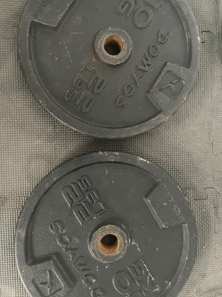 2 Pesas DOMYOS 10kg