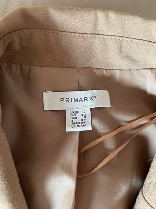Chaqueta Americana Marrón Primark Talla S