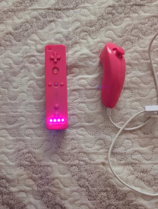 Mando rosa Wii Motion 2in1