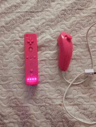 Mando rosa Wii Motion 2in1