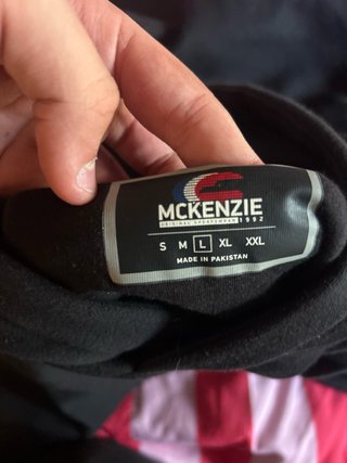 Sudadera McKenzie Original Sportswear Negra Talla