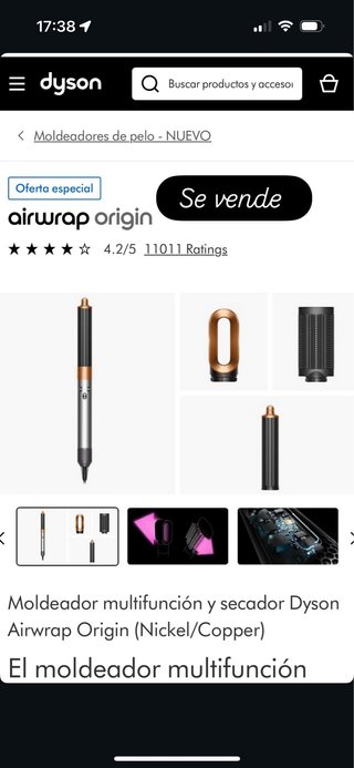 Dyson Airwrap Origin Nickel/Copper
