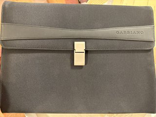 Maletín Gabbiano Negro/Gris