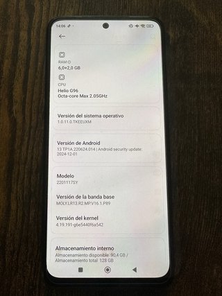 Xiaomi Redmi Note 11S Negro
