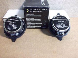 Altavoces Coche Belson 3.5 Doble Cono