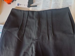 Pantalones de Vestir L-XLBeige y negro dos por sol