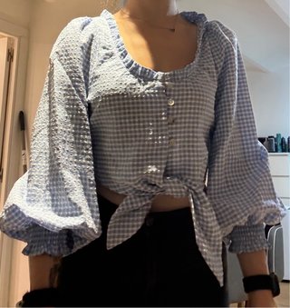 Blusa Zara de Cuadros Vichy