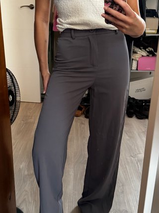 Pantalón de traje gris