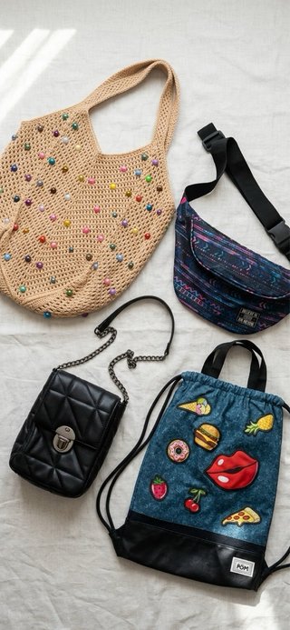 Lote de 4 Bolsos Variados
