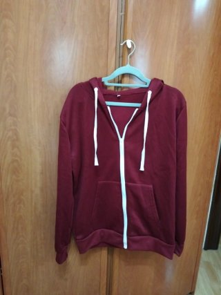Sudadera afelpada con Cremallera Talla L