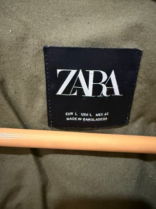 Chaqueta Verde Zara Talla L