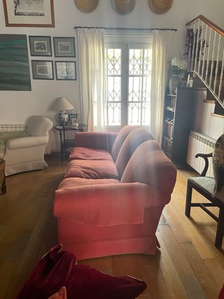 Sofá de 3 plazas rojo
