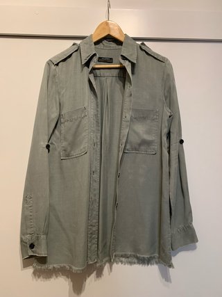 Sobre-camisa Zara verde