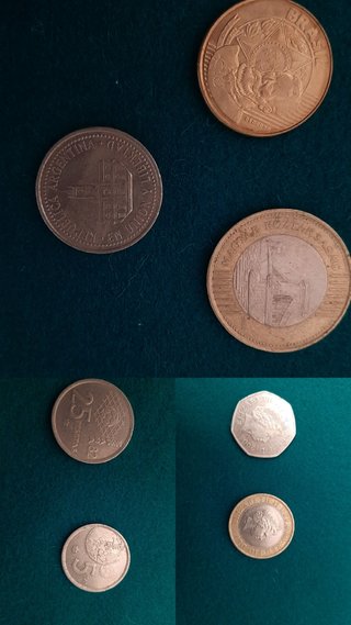 Lote de 6 monedas internacionales