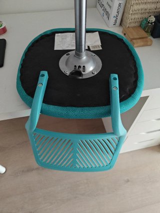 Silla de escritorio infantil color turquesa