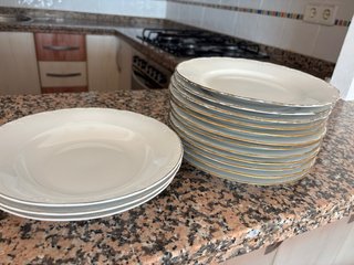 Lote de 15 platos de porcelana