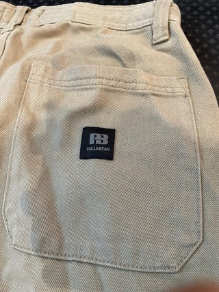 Pantalón Cargo Pull&Bear beige verdoso
