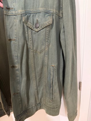 Chaqueta Vaquera Zara Verde Talla L