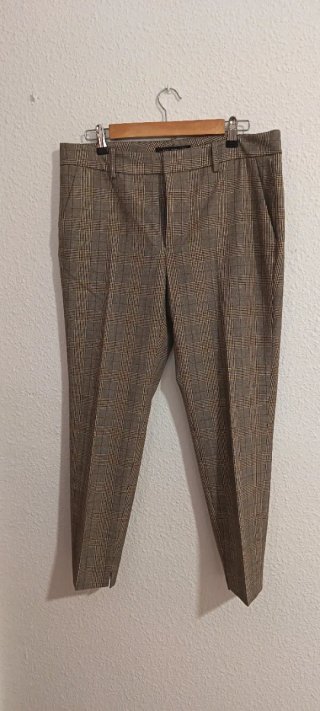 Pantalón de vestir de Zara cuadros L/40
