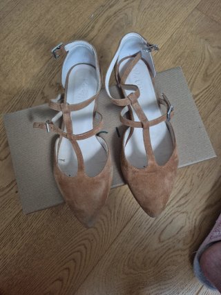 Bailarinas Patsy ante cuero talla 38