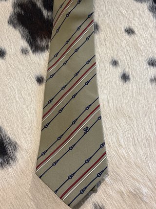 Corbata Loewe de seda Vintage Estrecha