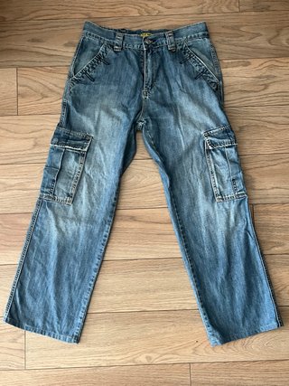 Pantalón vaquero cargo azul INSIDE