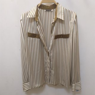 Camisa SIMORRA Rayas Marrón y Blanco