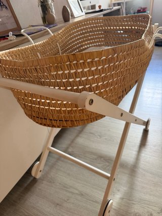 Moisés para Bebé con Soporte Blanco