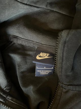 Sudadera Nike Negra con Cremallera