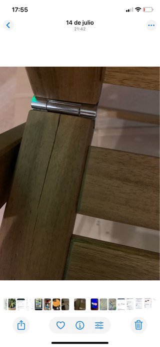 Silla de jardín Ikea reclinable y plegable