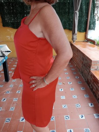 Vestido corto rojo