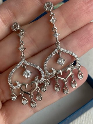 Pendientes plata de ley circonitas Novia Invitada