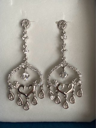 Pendientes plata de ley circonitas Novia Invitada