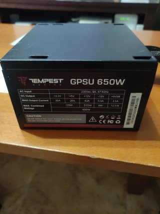Fuente Alimentación Tempest GPSU 650W