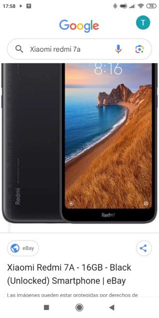Xiaomi Redmi 7A 16GB Negro