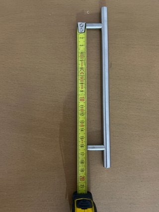 Set de 3 Tiradores Metálicos Plateados