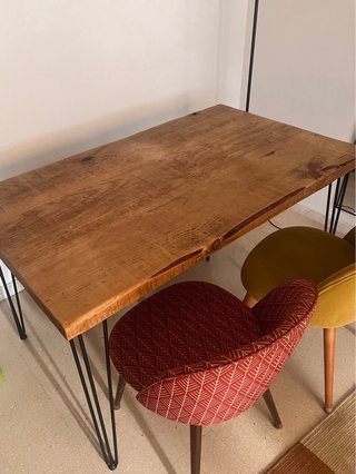 Mesa de Comedor de Madera Maciza