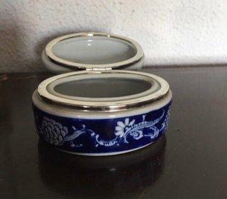 Joyero de Cerámica con Diseño Floral