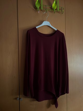 Blusa mujer burdeos talla única