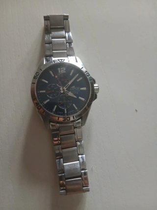 Reloj Lotus Plateado Cronógrafo Azul