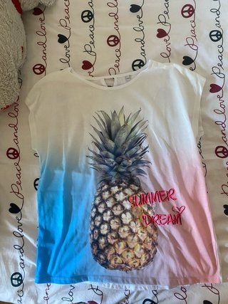 Camiseta Veraniega Estampada Talla L